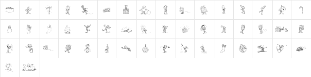 CCSantasLittleHelpers Regular  glyph index