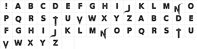 The Devil Net Regular  glyph index