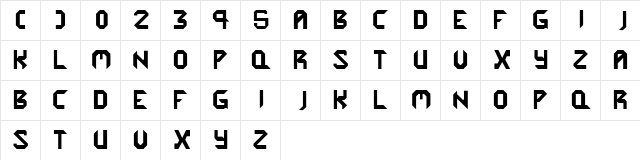 Cybergenics Normal  glyph index