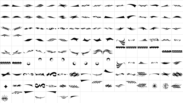 Europa Regular  glyph index