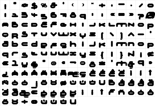 Adrenalin Bubble  glyph index