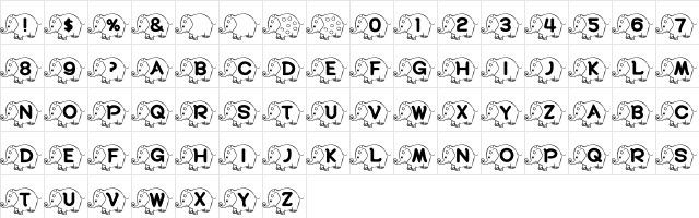 RMElephant4   glyph index