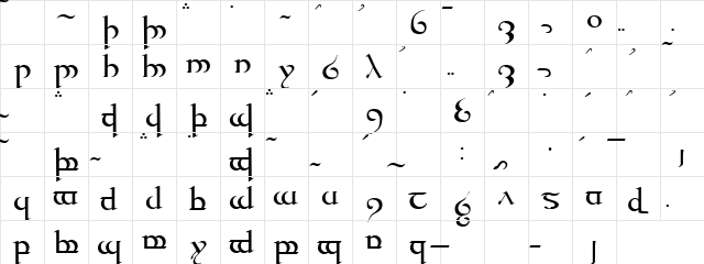 Sanskrit Type Regular  glyph index