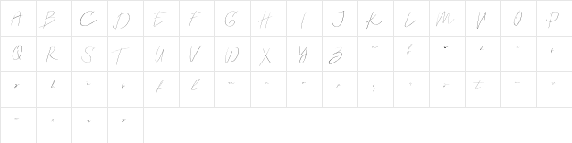 Callous Regular  glyph index