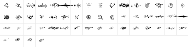 CropCircles Regular  glyph index