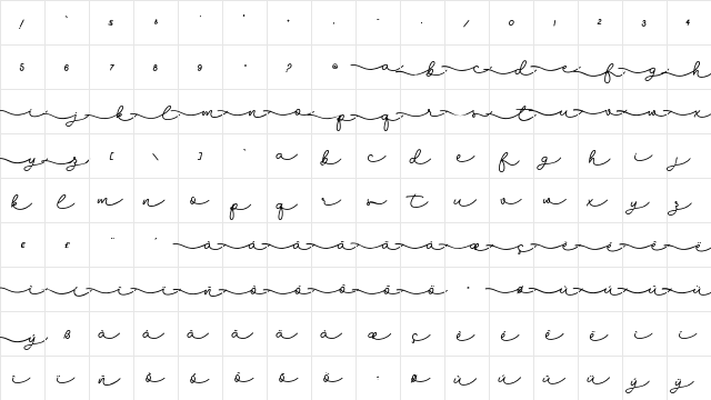 Sudsakorn - Personal Use Regular  glyph index