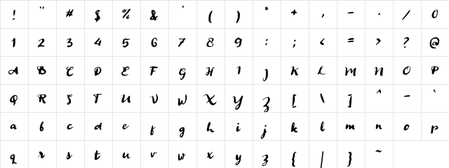 a Ancen Solutip Solutip  glyph index