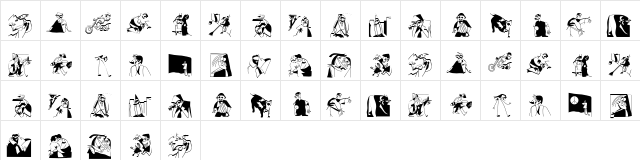 PabloInTownC Regular  glyph index