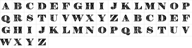 Zenone Demo  glyph index