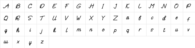 Enphand Regular  glyph index