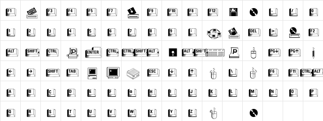 DoodleDingbatsSixSSK Regular  glyph index