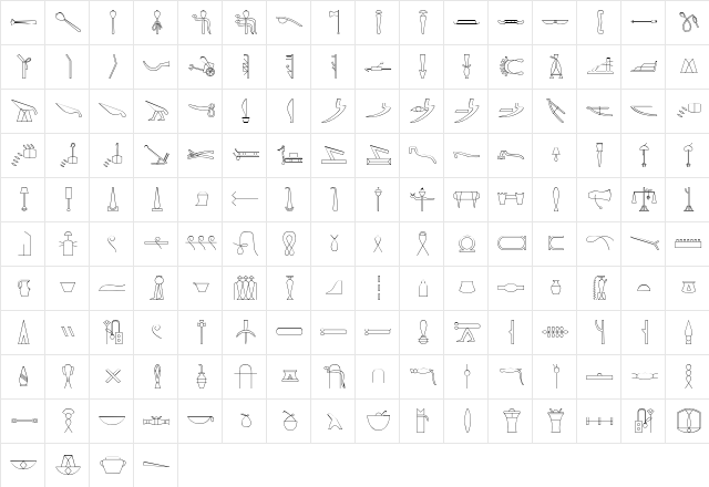 GlyphBasic D  glyph index