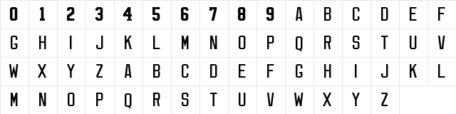 NHL NY Islanders Alternate Regular  glyph index