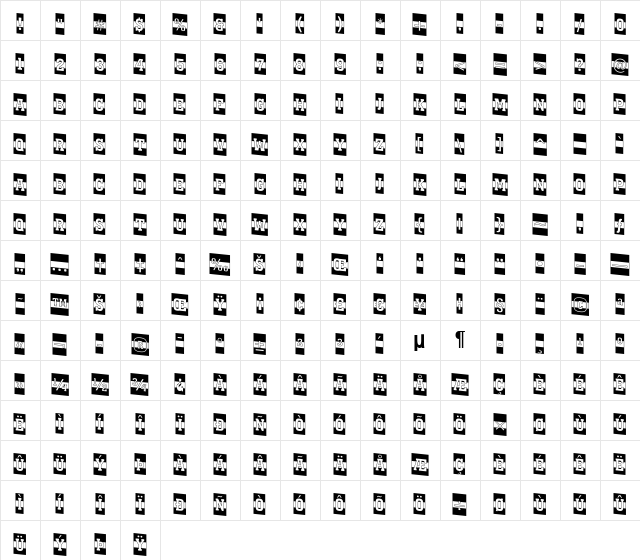 a_KenaCmB&WDn Medium  glyph index