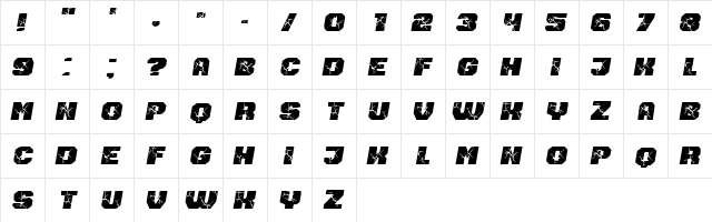 Vehicle Breaks Down Regular  glyph index