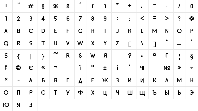 Inset2 Normal  glyph index