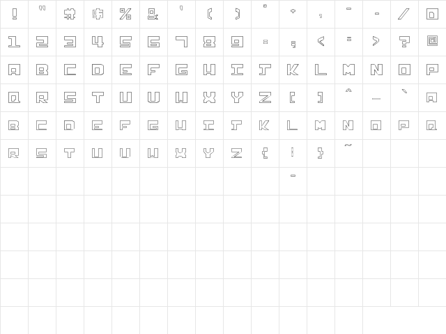 Infection Regular  glyph index
