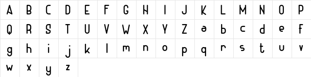 ADHE Sans FREE Regular  glyph index