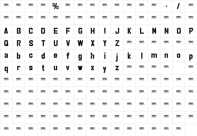 Striker Eureka PERSONAL USE Cut  glyph index