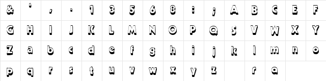 Neato 1 Regular  glyph index