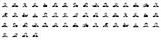 Trumpolina Regular  glyph index