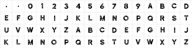 Historical Sans Textured  glyph index