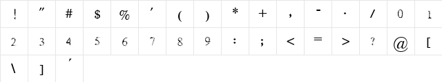 Amnon-Tiger Amnon-Tiger  glyph index