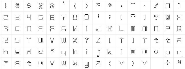 Coil ALr  glyph index