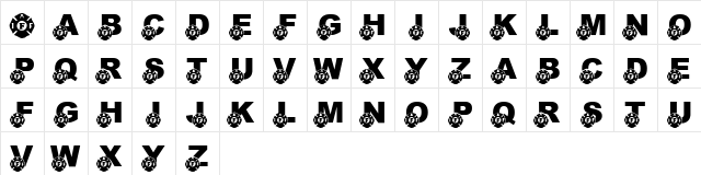 LMS Heros Among The Ashes Regular  glyph index