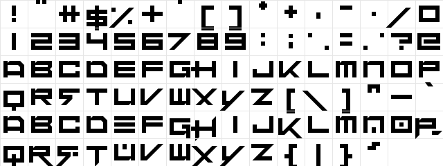 Dubstep heroes Regular  glyph index