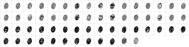 Powderfinger Pad Regular  glyph index