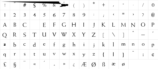 Campbell-Normal Regular  glyph index