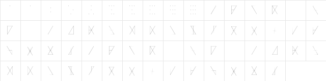 Madeon Runes Light Regular  glyph index