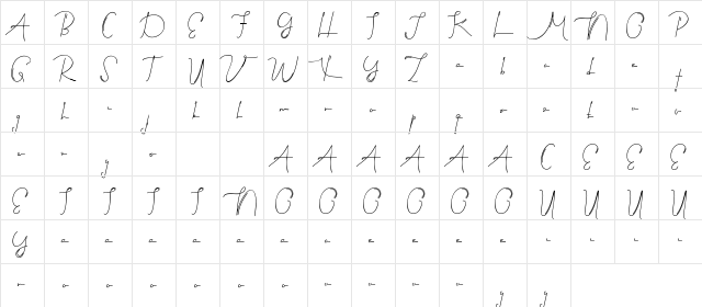 Black Suit Demo Inline Regular  glyph index
