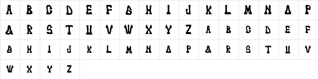 marked fool Regular  glyph index