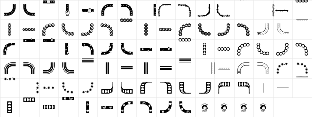 BorderMon Series 1  glyph index