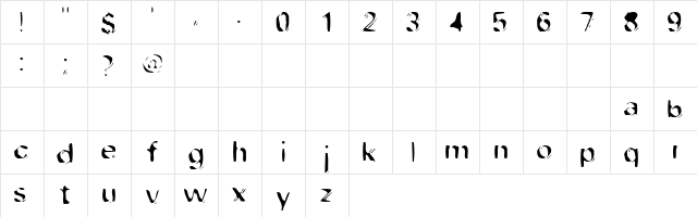 dob Filetype  glyph index