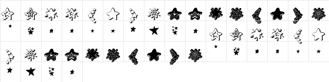 MF Star Dings 2 Regular  glyph index