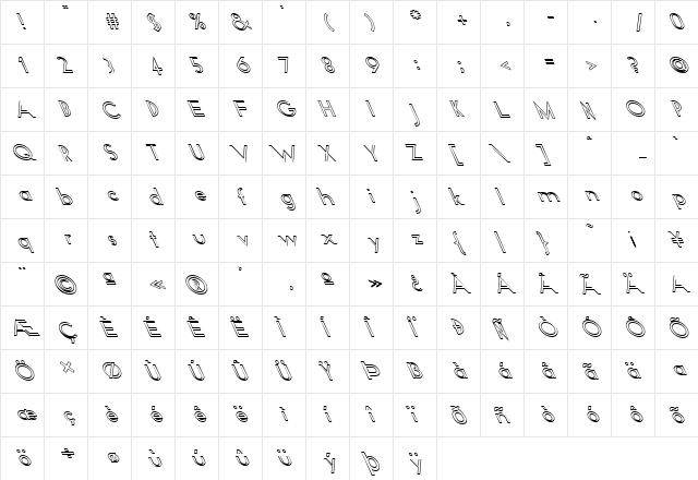 FZ BASIC 19 HOLLOW LEFTY Normal  glyph index