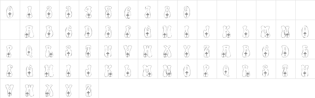 101! Celtic Knot Deco Regular  glyph index