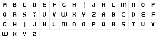 Oxin Army  glyph index
