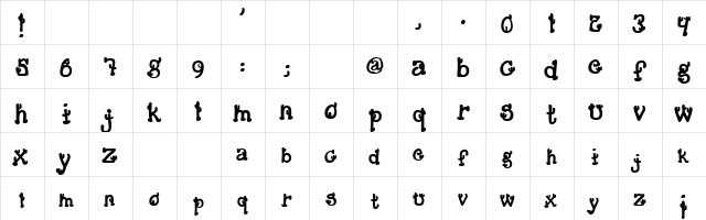 Cactus Sandwich Fill Regular  glyph index