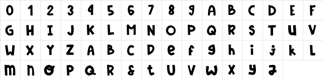 Dark Sky Regular  glyph index