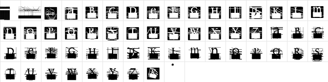 GridDadaC Regular  glyph index