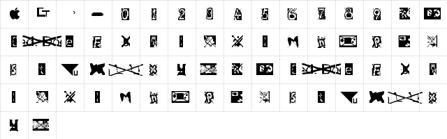 Wario Ware: Twisted Regular  glyph index