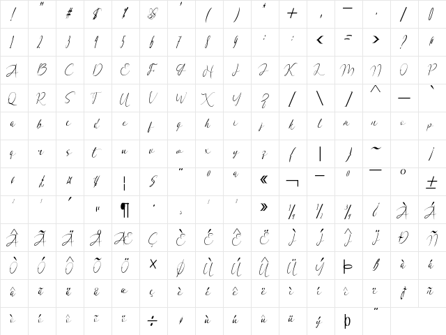 With Stalk Regular  glyph index