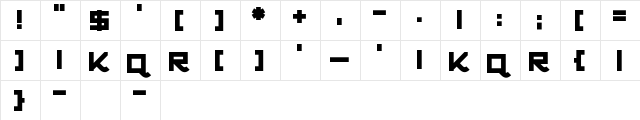 Progesterone Regular  glyph index