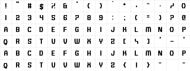 Background Noise Regular  glyph index