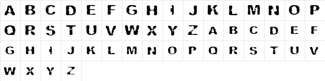 Vipertuism Regular  glyph index