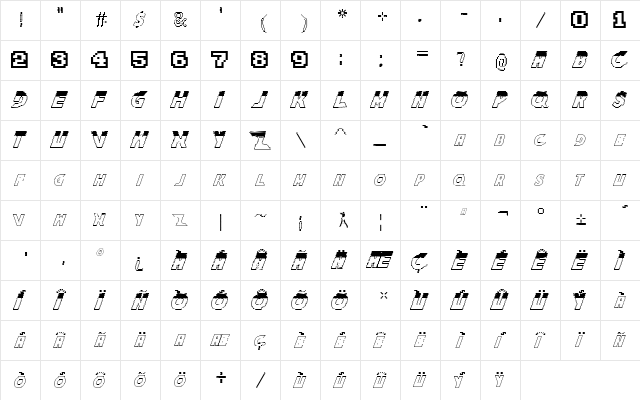 The King Of Fighters Family The King Of Fighters  glyph index